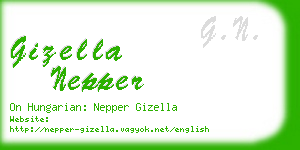 gizella nepper business card